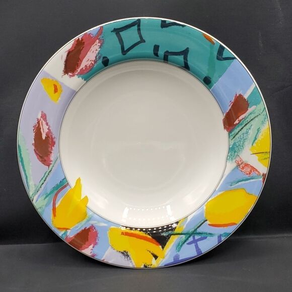 Vintage Mikasa Maxima Spring Bloom Soup Cereal Bowl 9" Japan - Picture 1 of 3
